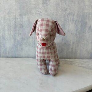 Alimrose - Musical Puppy Rose Check Linen- NWT